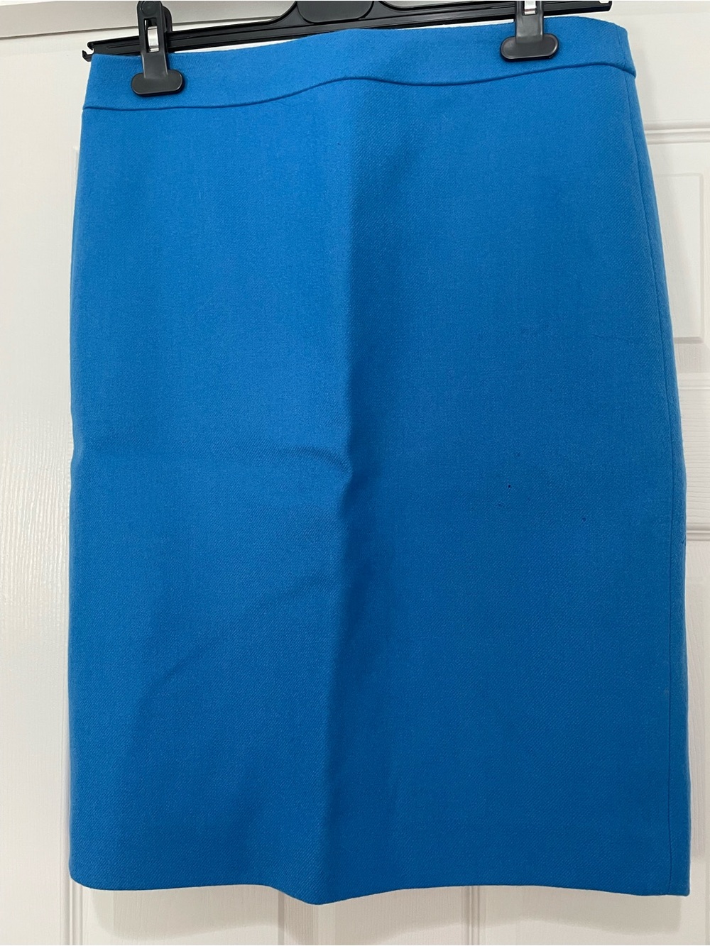 Classic J. Crew Wool Blue Size 12 Pencil Skirt